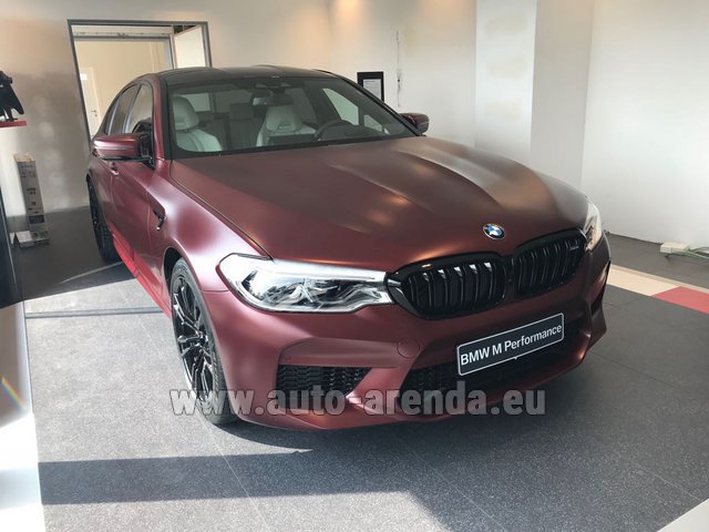 Rental BMW M5 Performance Edition in Milano-Malpensa airport