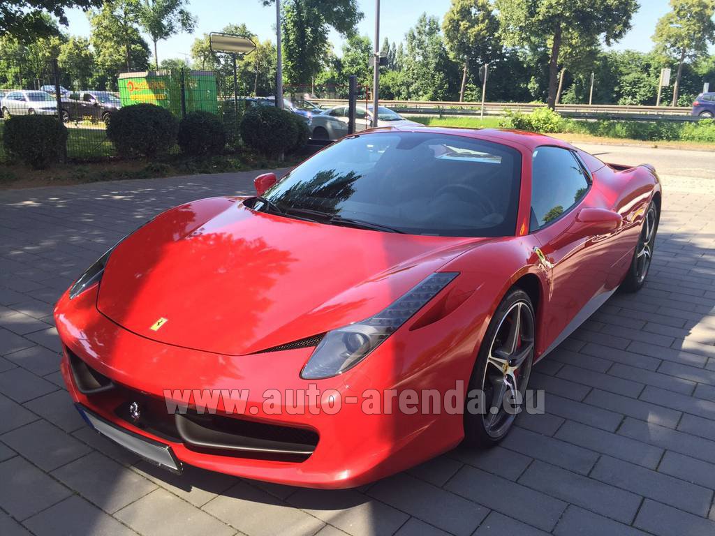 Rent The Ferrari 458 Italia Spider Cabrio Red Car In Italy
