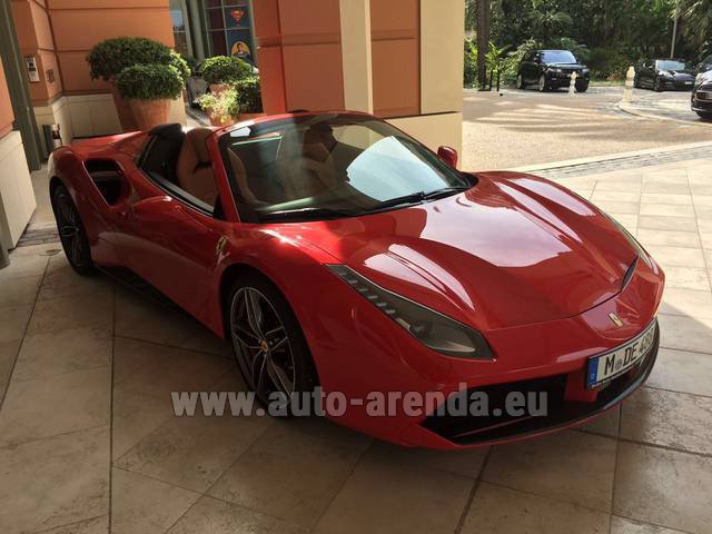 Rent The Ferrari 488 Gtb Spider Cabrio Car In Italy
