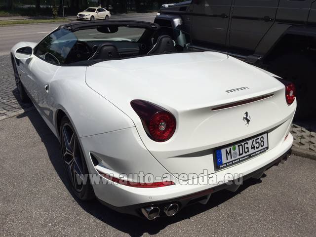 Rent Ferrari California T Cabrio White in Roma,Fiumicino