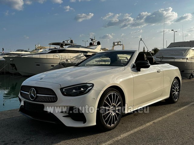 Rental Mercedes-Benz E 200 Cabriolet AMG equipment in Tuscany