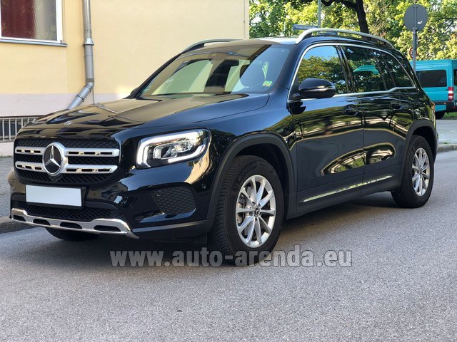 Rental Mercedes-Benz GLB 180 AMG equipment in Roma-Fiumicino airport