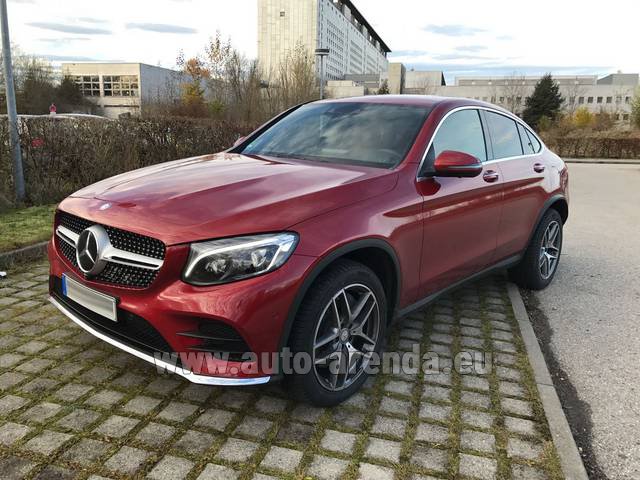 Rental Mercedes-Benz GLC Coupe equipment AMG in Naples airport