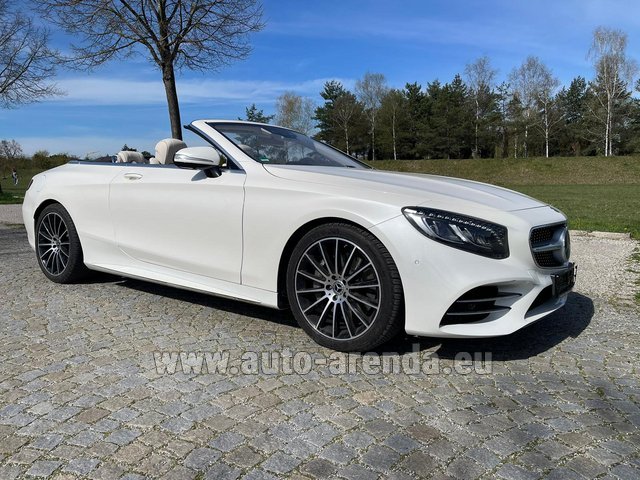 Rental Mercedes-Benz S-Class S 560 Convertible 4Matic AMG equipment in Turin