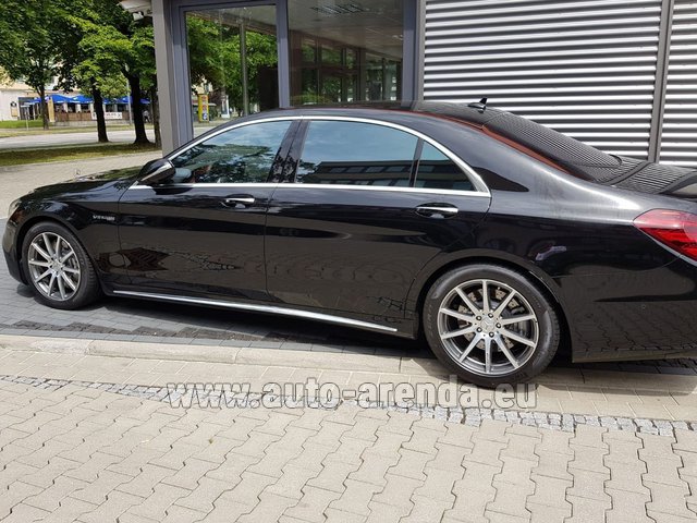 Transfer from Ortisei to Munich by Mercedes S63 AMG Long 4MATIC car