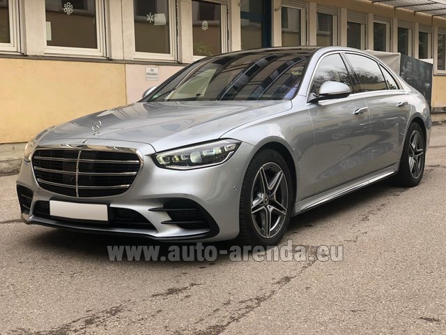 Rental Mercedes-Benz S-Class S 400 Long 4Matic Diesel AMG equipment in Turin