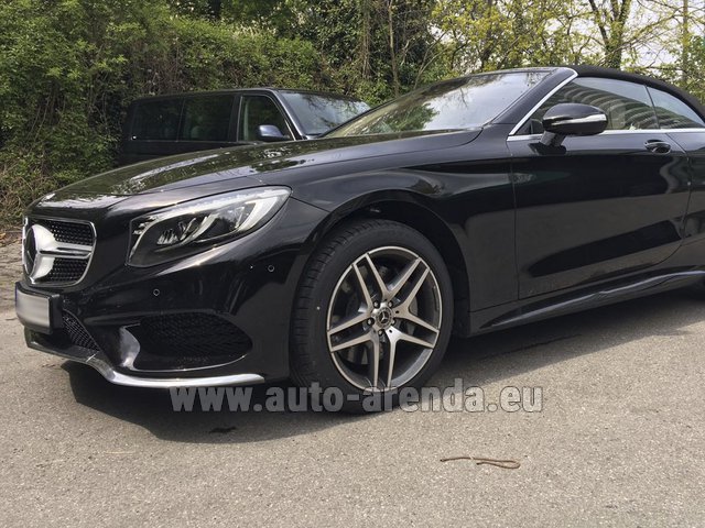 Rental Mercedes-Benz S-Class S500 Cabriolet in Tuscany