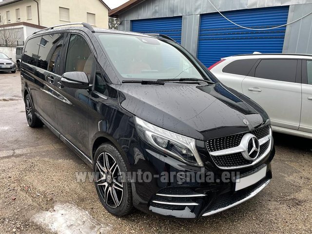 Transfer from Milan Malpensa Airport to Davos by Mercedes-Benz V300d 4Matic EXTRA LONG (1+7 pax) AMG equipment car