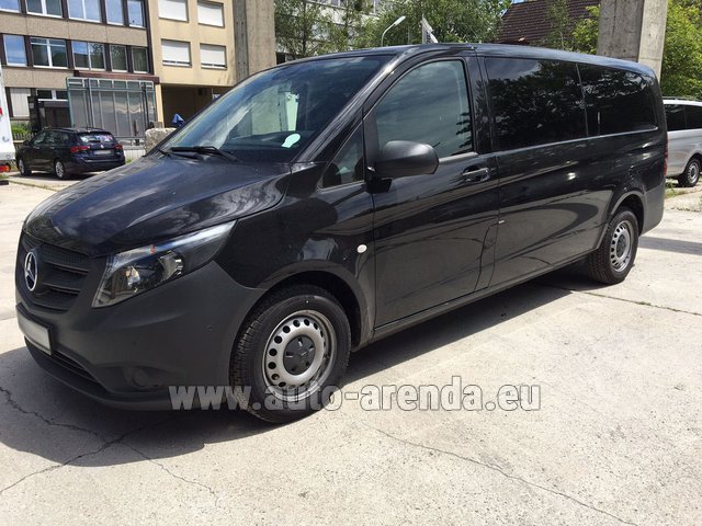 Transfer from Lazise to Munich Airport General Aviation Terminal GAT by Mercedes Vito Long (1+8 Pax) AMG equipment car