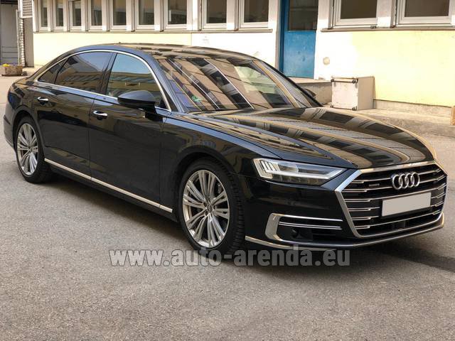 Transfer from Milan to Munich Airport General Aviation Terminal GAT by Audi A8 Long 50 TDI Quattro car