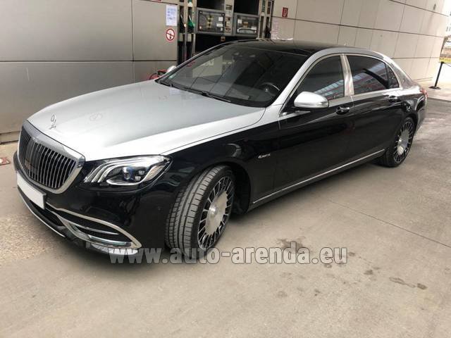 Transfer from Milan to Munich Airport General Aviation Terminal GAT by Maybach/Mercedes S 560 Extra Long 4MATIC AMG equipment car