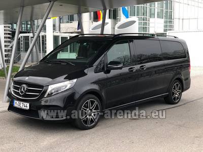 Mercedes-Benz V300d 4MATIC EXCLUSIVE Edition Long LUXURY SEATS AMG Equipment car for transfers from airports and cities in Germany and Europe.