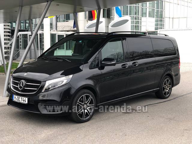 Transfer from Verona to Munich Airport General Aviation Terminal GAT by Mercedes-Benz V300d 4MATIC EXCLUSIVE Edition Long LUXURY SEATS AMG Equipment car